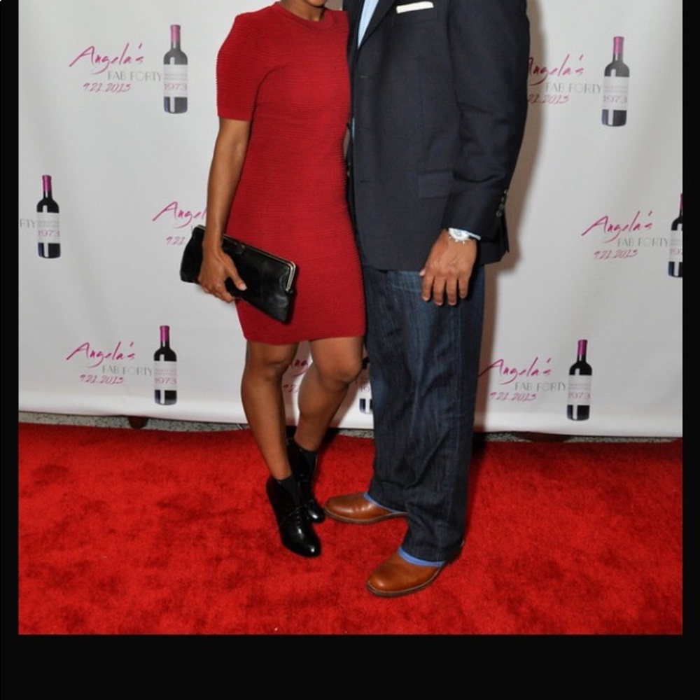 Red Torn by Ronny Kobo Body-con Dress